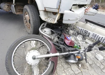 Motocicleta da vítima