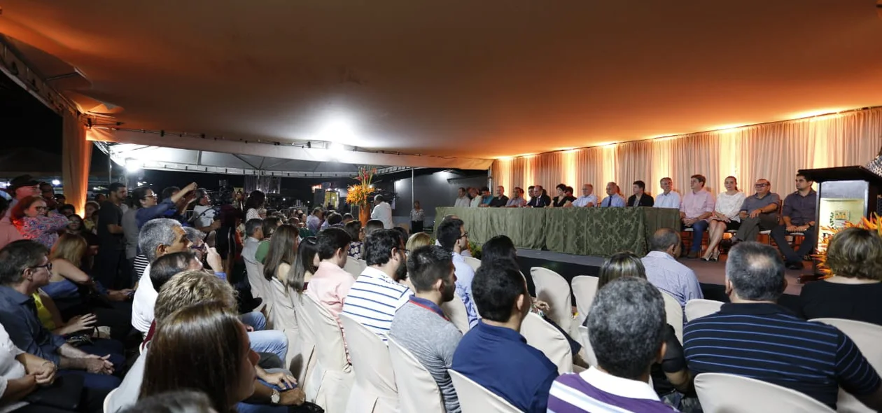Pavilhão estava lotado