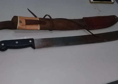 Arma branca apreendida