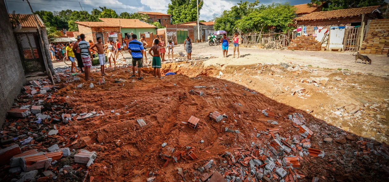 Casa foi demolida