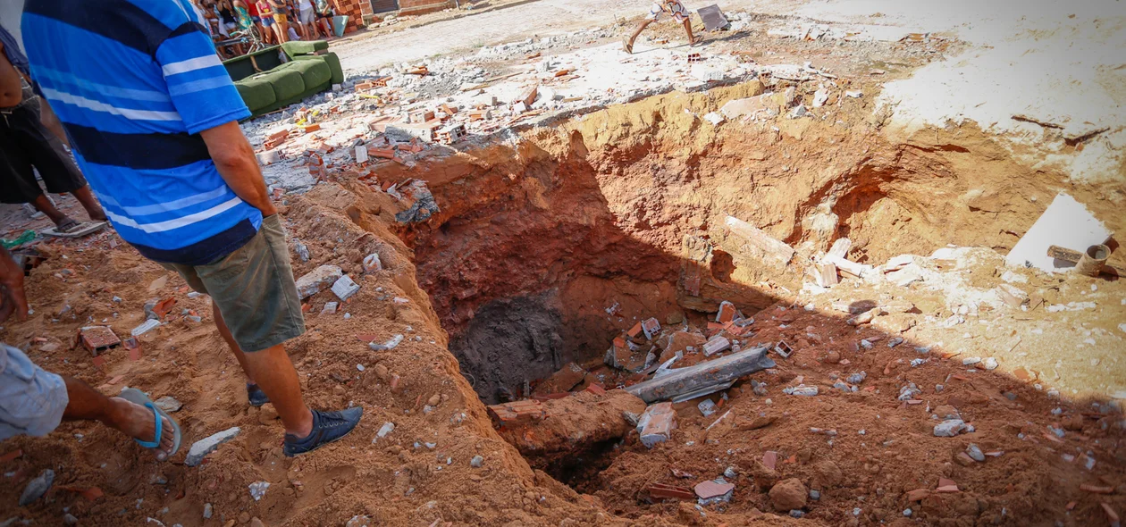Cratera no bairro Água Mineral 