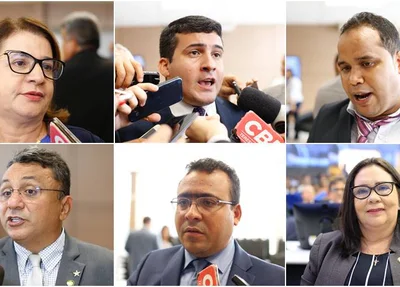 Vereadores de Teresina: Graça Amorim,  Deolindo Moura, Enzo Samuel, Dudu, Dr. Lázaro e Teresinha Medeiros