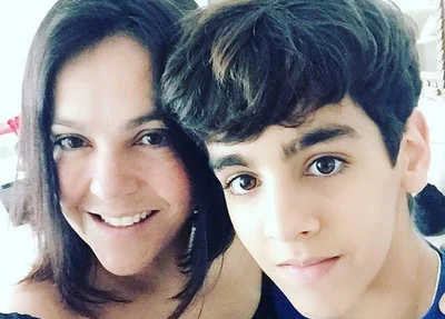 Vittorio Azevedo e a mãe
