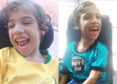 Arthur, criança com paralisia cerebral