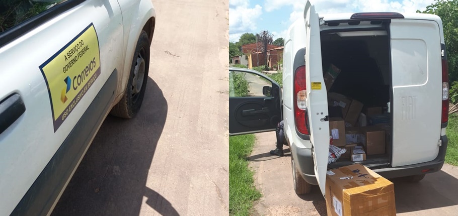 Carro dos correios recuperado em Timon
