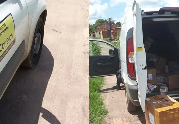 Carro dos correios recuperado em Timon