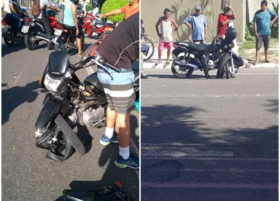 Motocicletas envolvidas no acidente