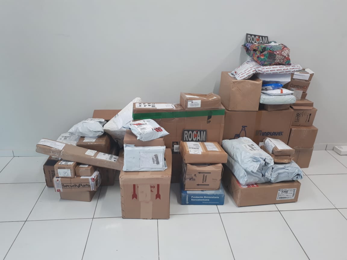 Objetos recuperados pela PM