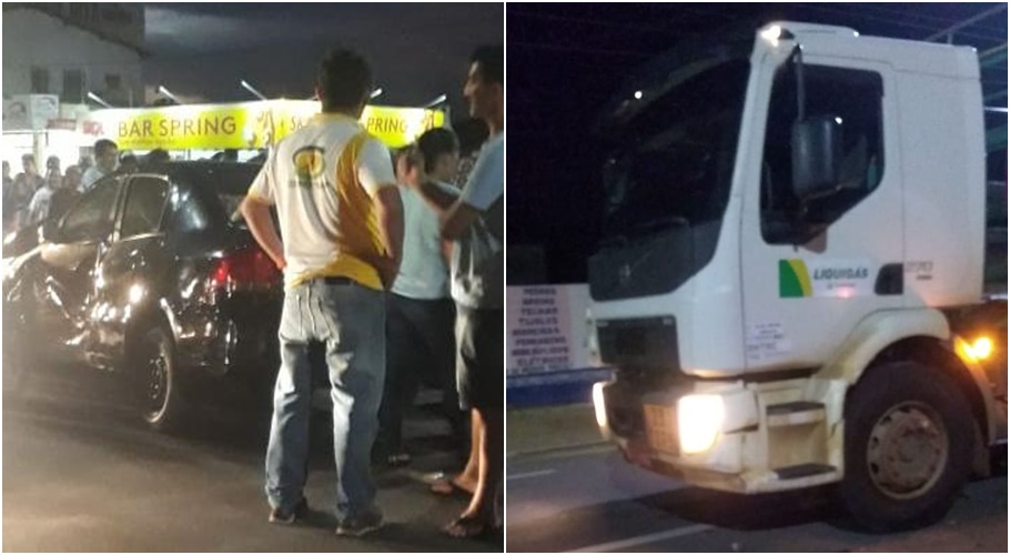 Acidente na Avenida Pinheiro Machado em Parnaíba