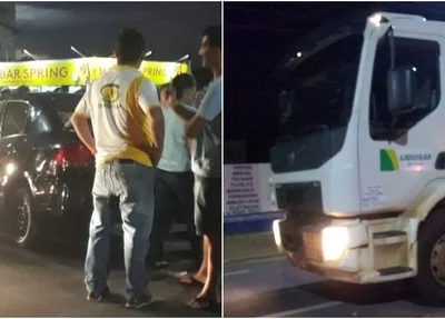 Acidente na Avenida Pinheiro Machado em Parnaíba