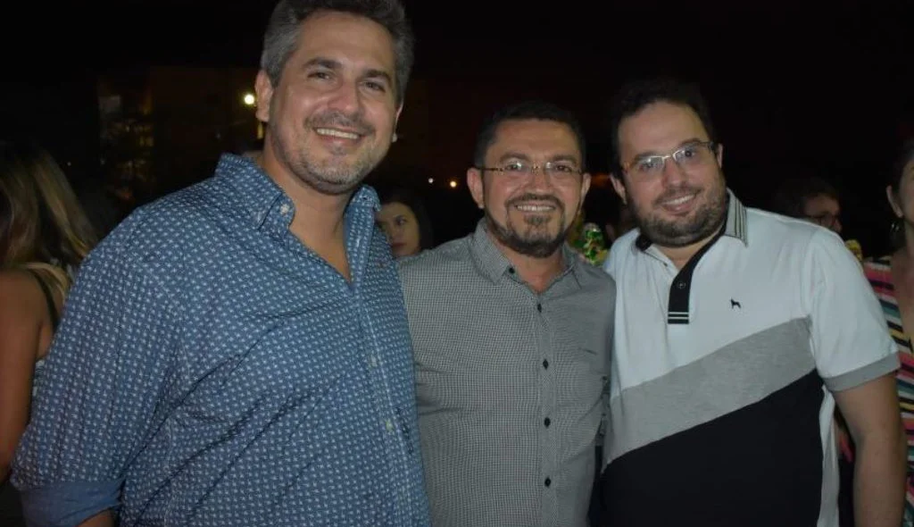 Padre Walmir com o deputado Pablo Santos e prefeito de Bocaina
