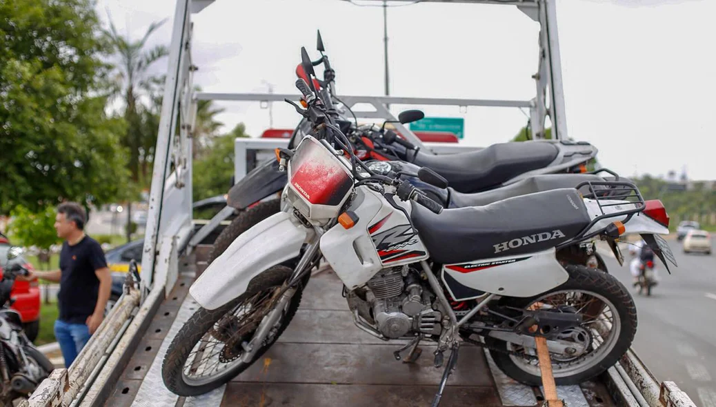 Motos apreendidas