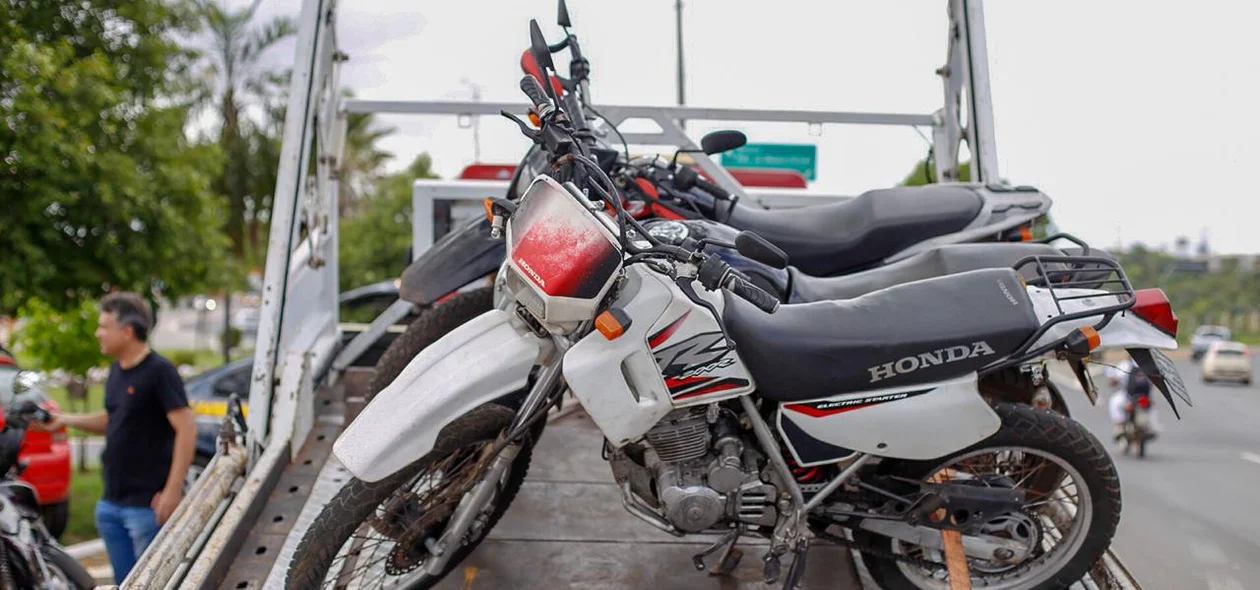Motos apreendidas