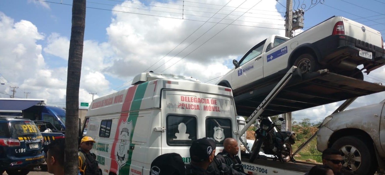 Veículo da Prefeitura de Teresina apreendido em operação