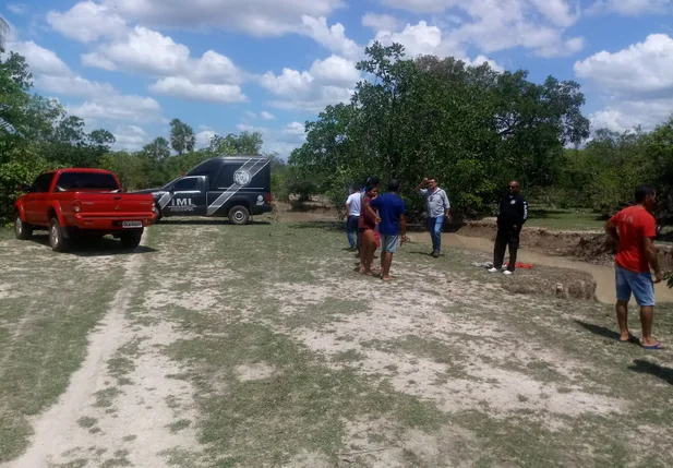Local onde o corpo da mulher foi encontrado 