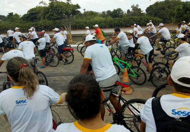 Passeio ciclístico em Parnaíba