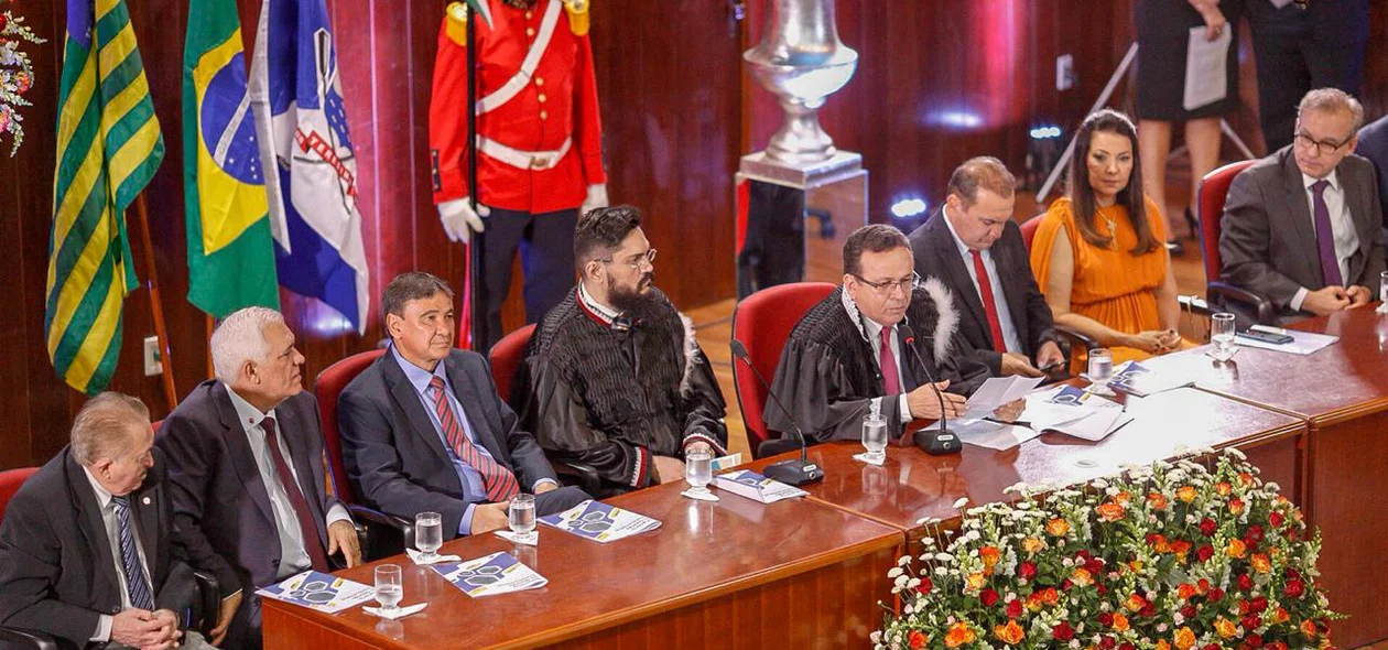 Presidente do TRE-PI falando