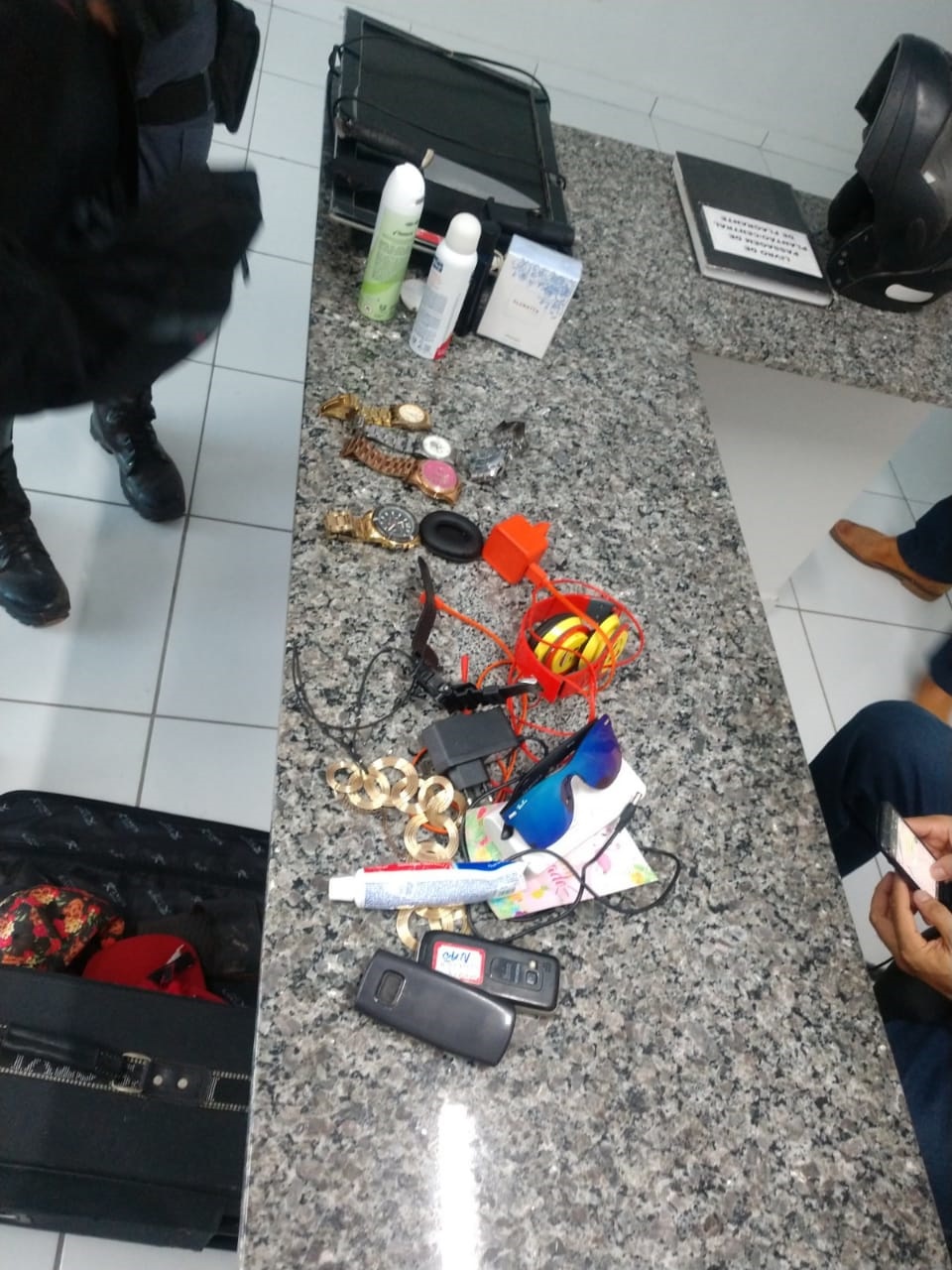 Objetos apreendidos 