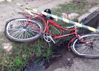 Bicicleta da vítima