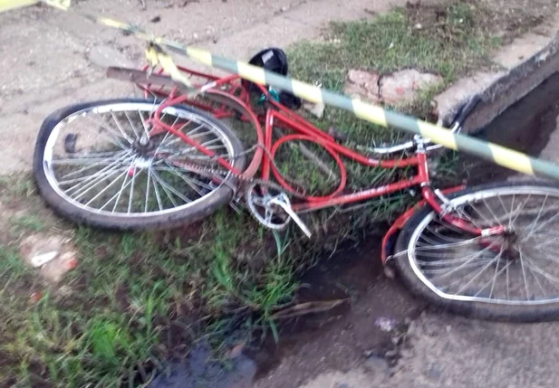 Bicicleta da vítima