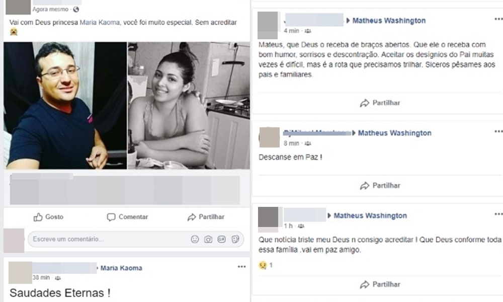 Homenagens ao casal morto na BR 230