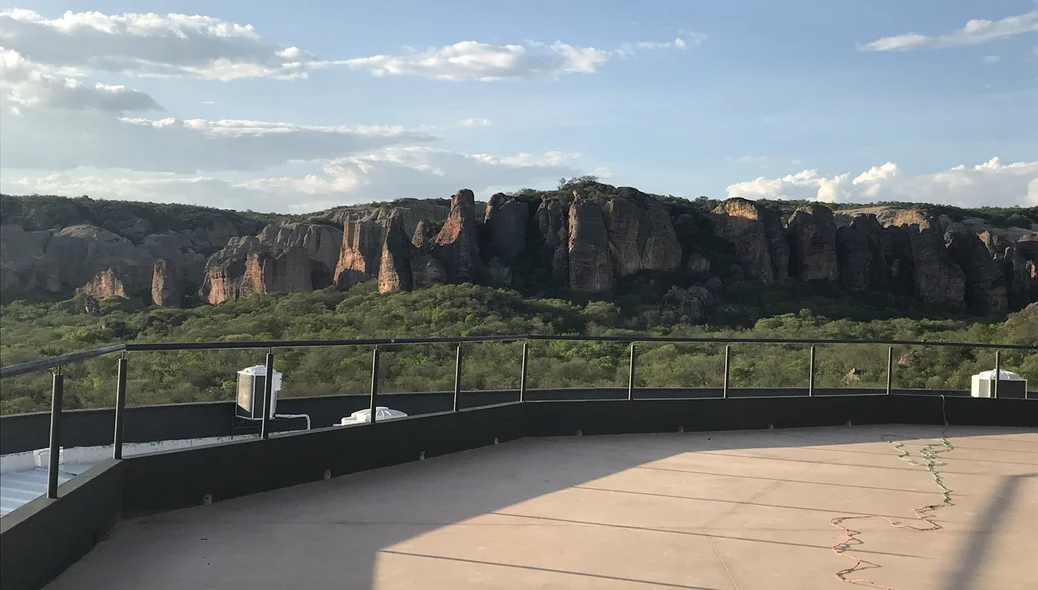 Vista de dentro do Museu da Natureza 