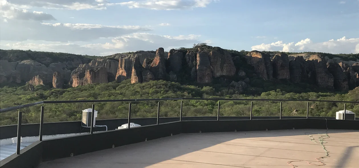 Vista de dentro do Museu da Natureza 