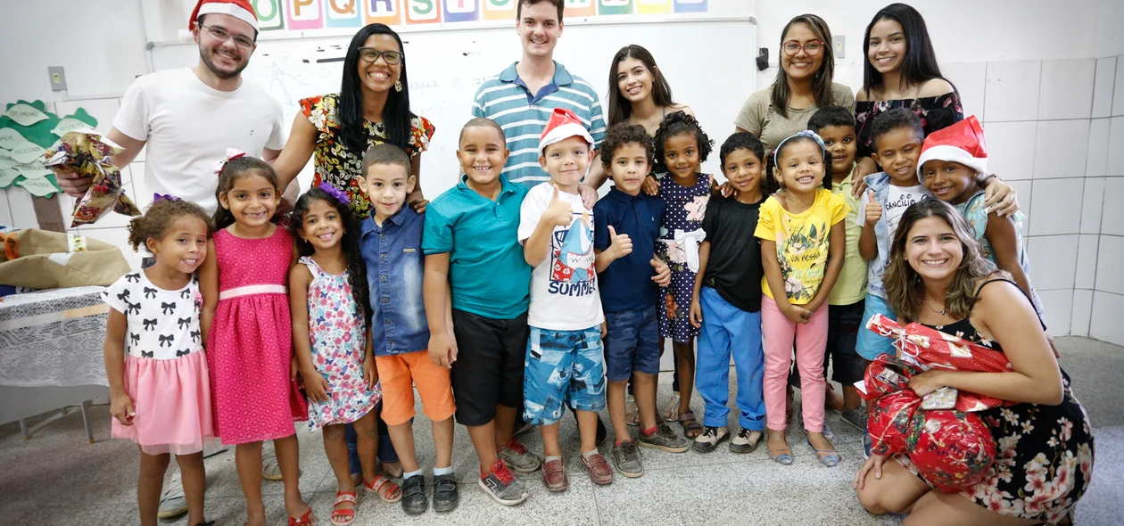 Garotada ficou muito feliz