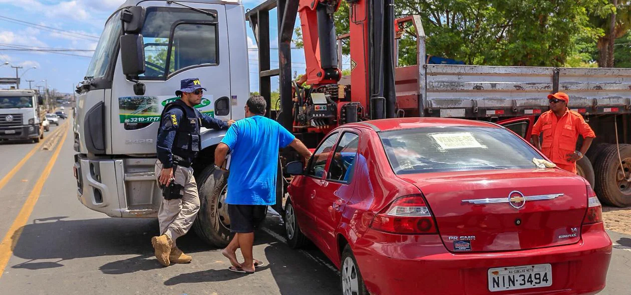 Acidente na BR 343 na zona sul de Teresina