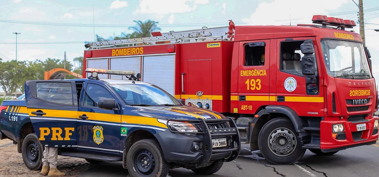 Corpo de Bombeiros e PRF foram acionados