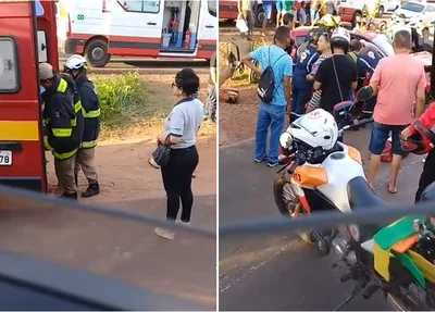 Bombeiros e Samu fizeram o atendimento às vítimas