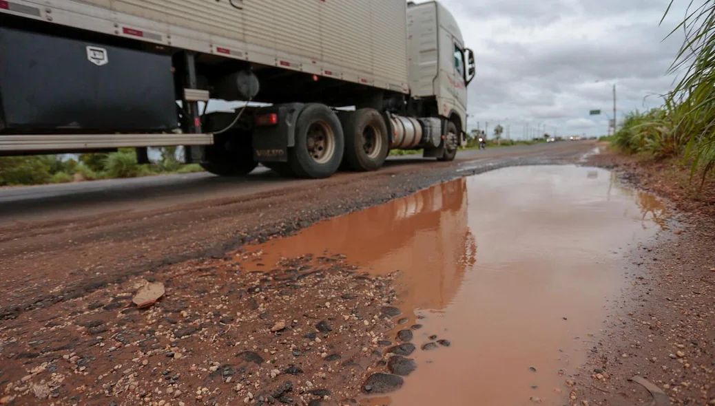 O trecho fica na zona sul de Teresina