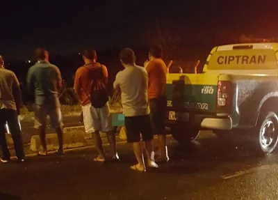 Policiais do CIPTRAN atenderam a ocorrência