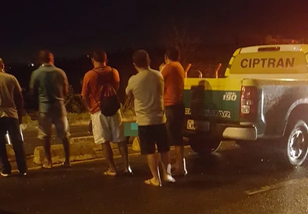 Policiais do CIPTRAN atenderam a ocorrência