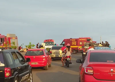 Acidente na Avenida principal do Jacinta Andrade