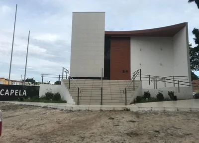 Capela onde está acontecendo o velório do juiz Carlos Nogueira 