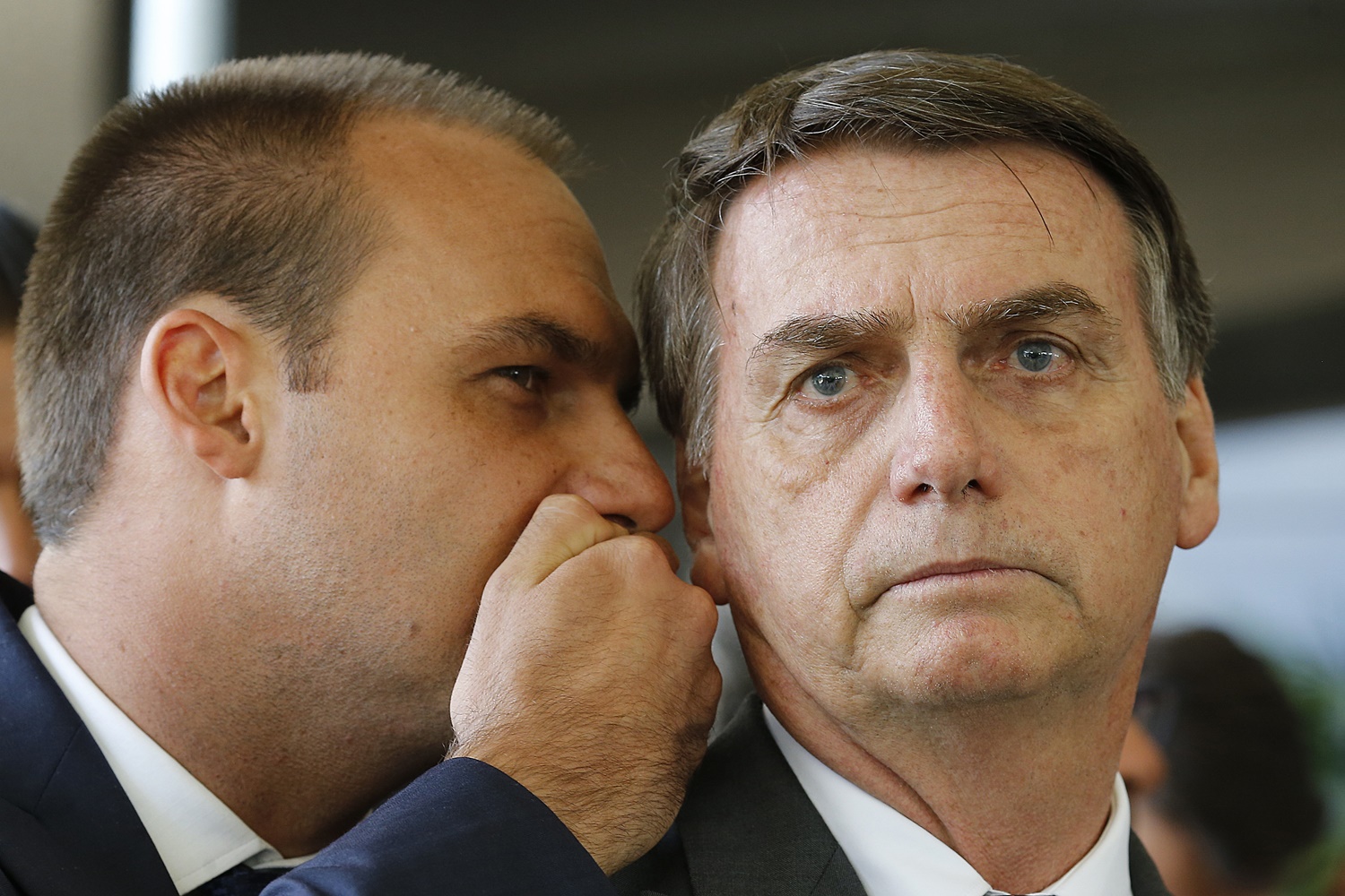 Flávio Bolsonaro e Jair Bolsonaro