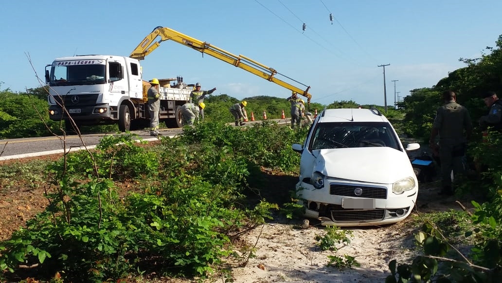 Carro conduzido pela mãe da vítima