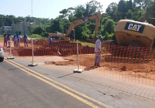 Obra foi realizada em caráter de urgência