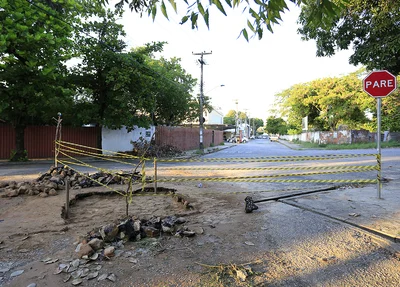 Rua fica localizada no bairro São Cristóvão 