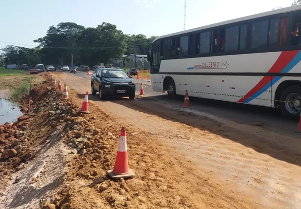 Trecho da BR 343