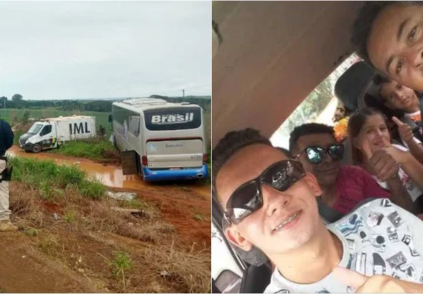 Vítimas de acidente na BR 020 em Goiás