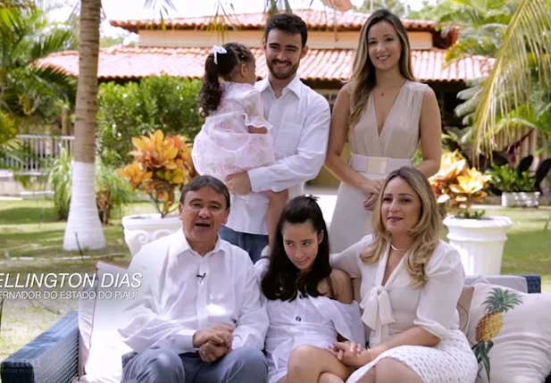 Governador Wellington Dias e a família