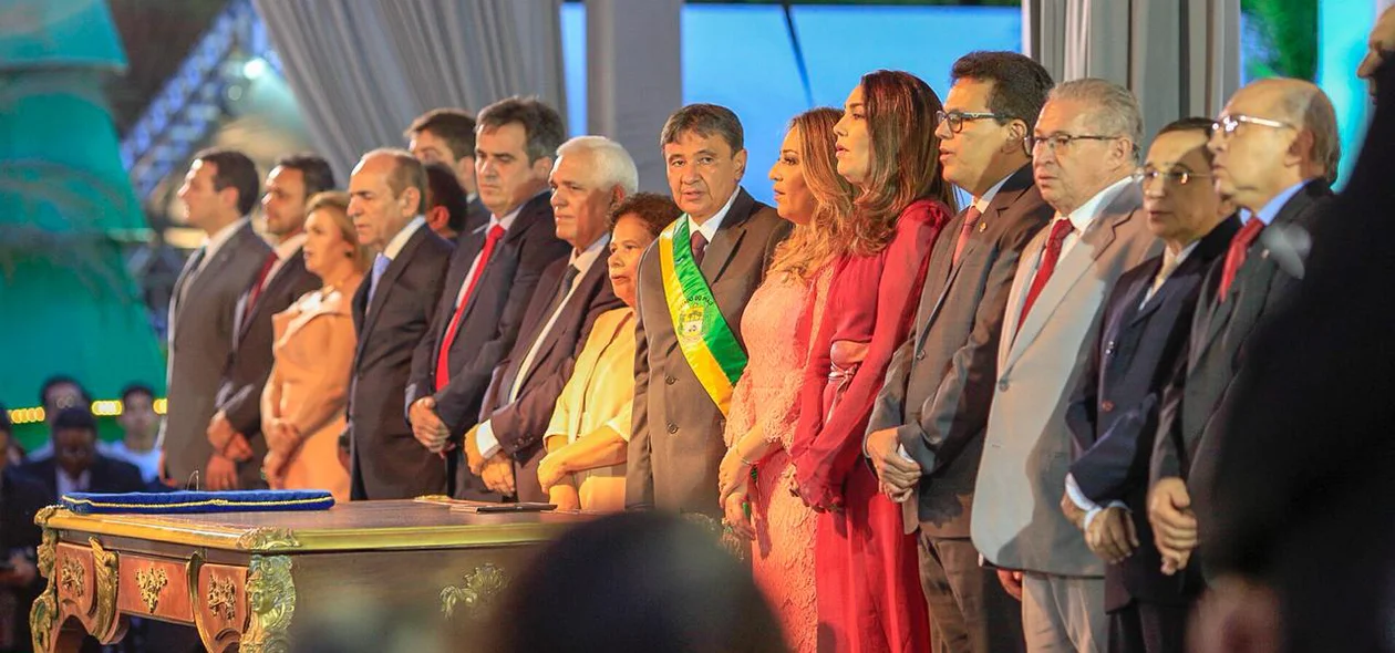 Autoridades na posse do Governador 