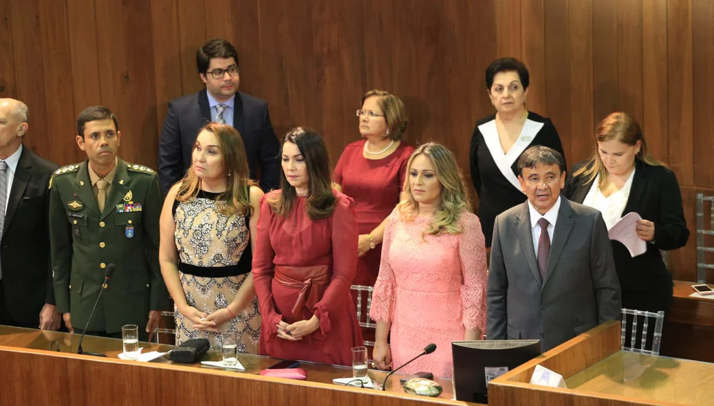 Convidados na cerimônia de posse de Wellington Dias na Alepi