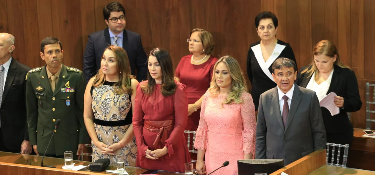 Convidados na cerimônia de posse de Wellington Dias na Alepi