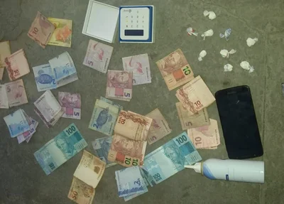 Objetos apreendidos pela Polícia Militar 