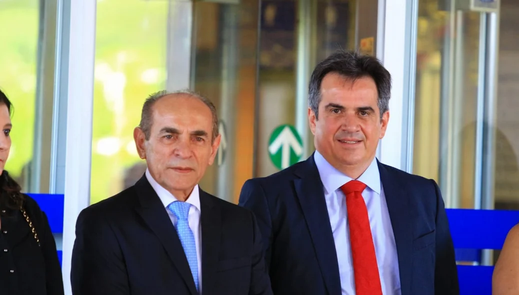 Senadores Marcelo Castro e Ciro Nogueira na Posse de Wellington Dias