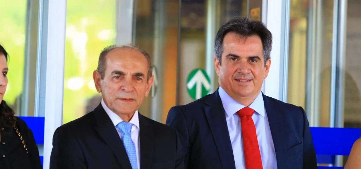 Senadores Marcelo Castro e Ciro Nogueira na Posse de Wellington Dias
