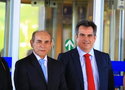 Senadores Marcelo Castro e Ciro Nogueira na Posse de Wellington Dias